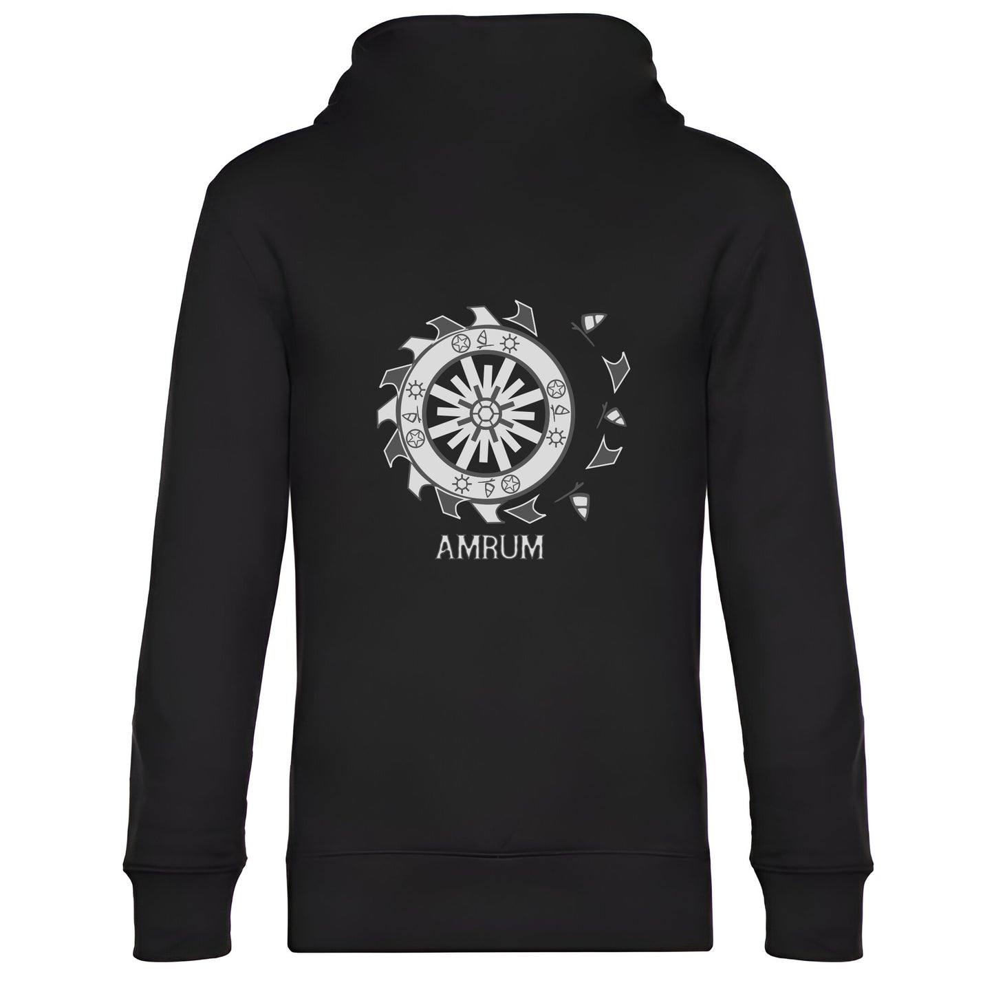 Hoodie "Sonnenrad Grau"