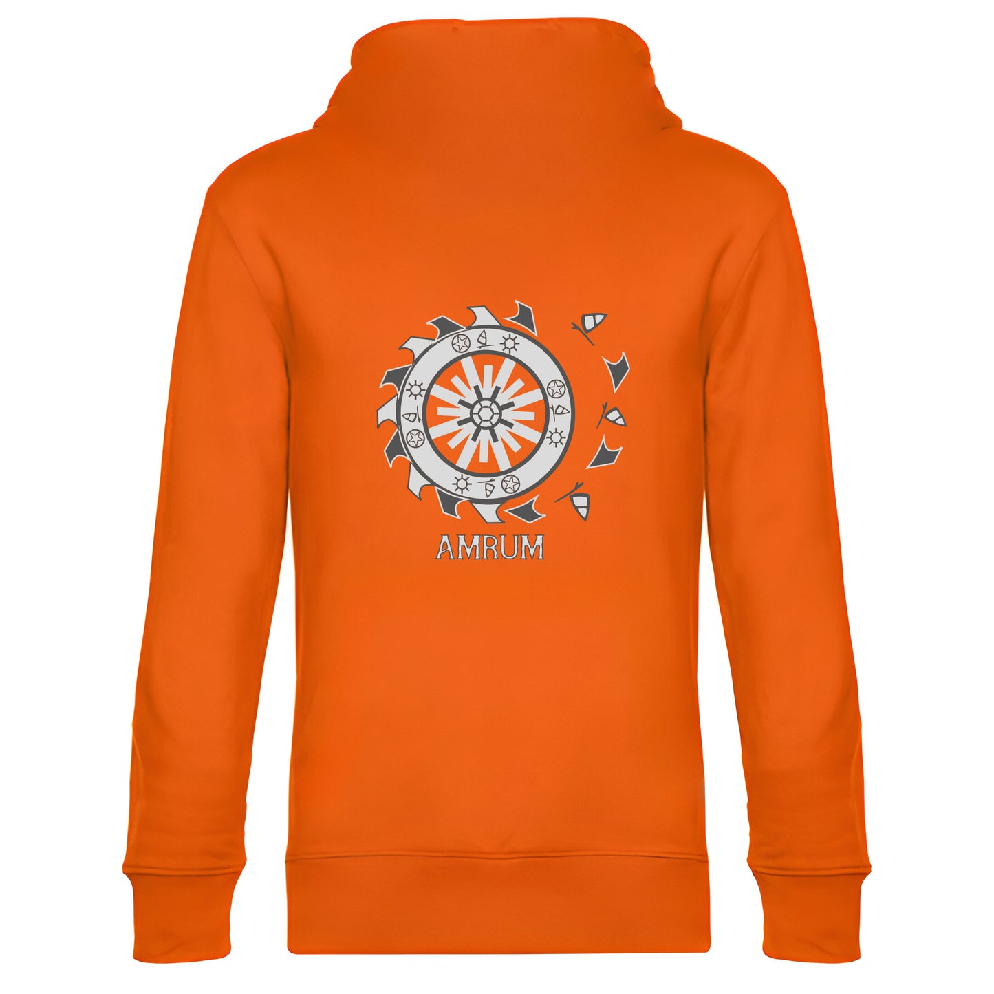 Hoodie "Sonnenrad Grau"