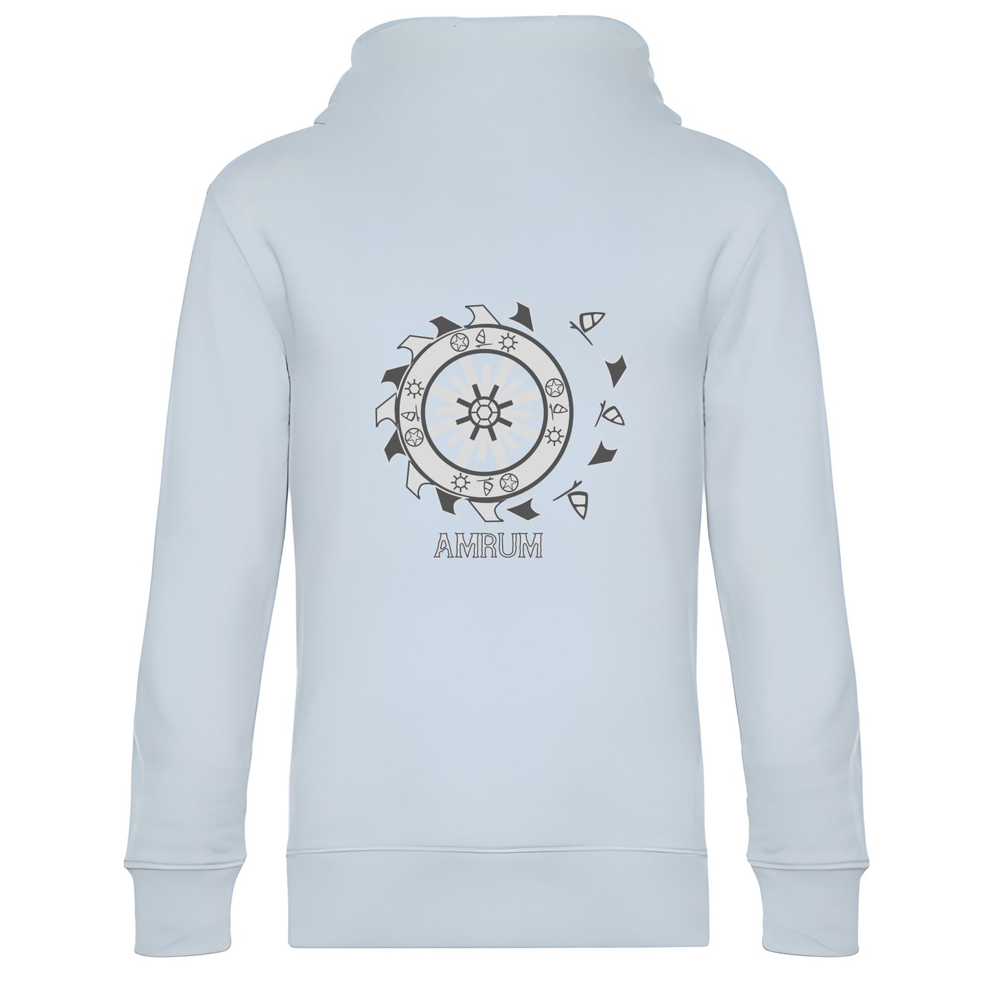 Hoodie "Sonnenrad Grau"
