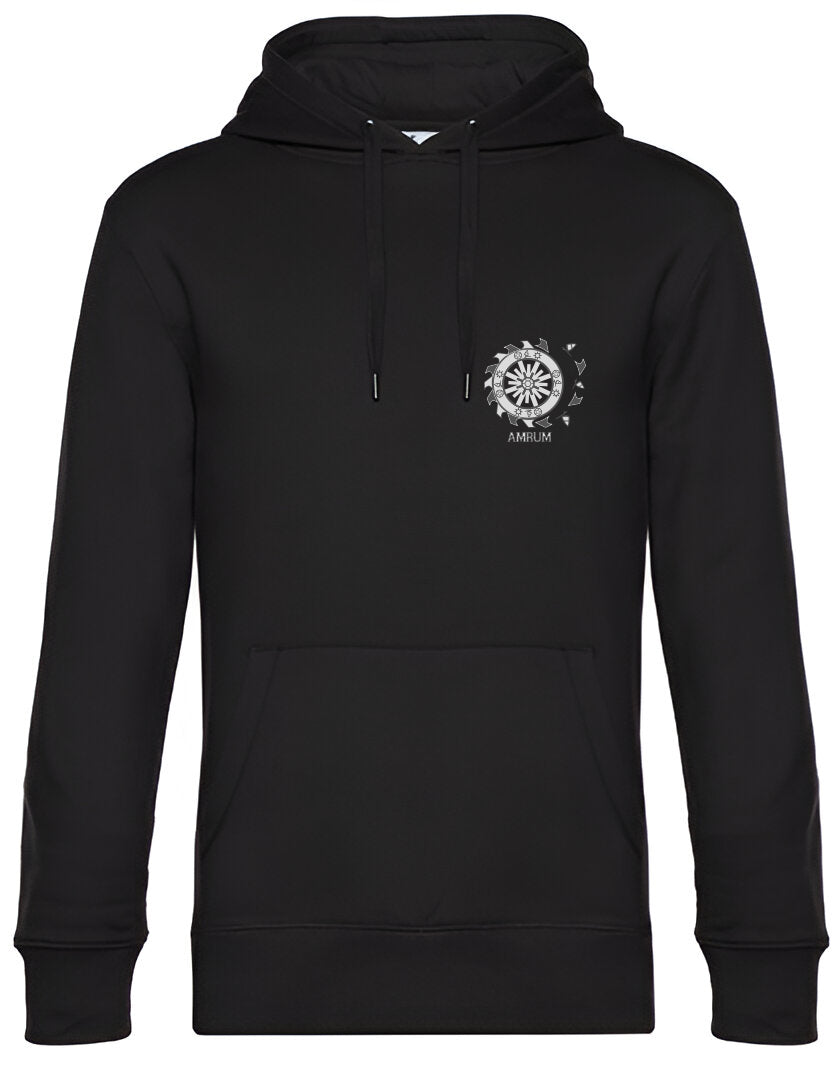 Hoodie "Sonnenrad Grau"